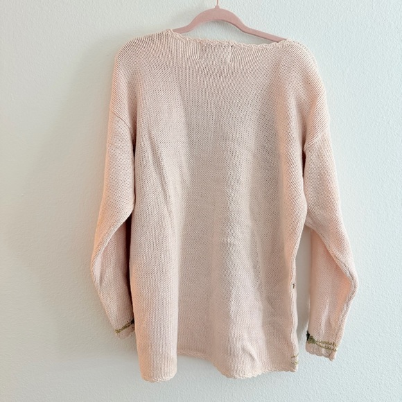 Vintage Tiara International Pink Christmas Tree Ugly Sweater Size Medium - Picture 4 of 5